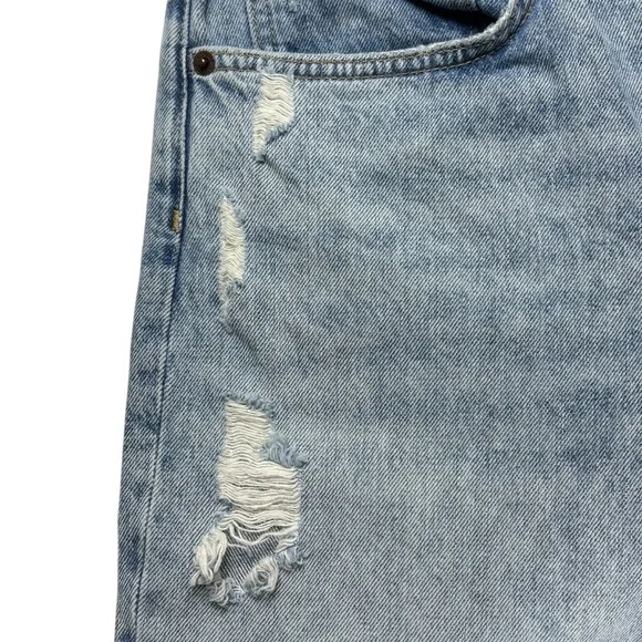 Nuuds The Straight Jeans Classic Fit Size 32 Ranger Wash Distressed 29” Inseam - Picture 8 of 16